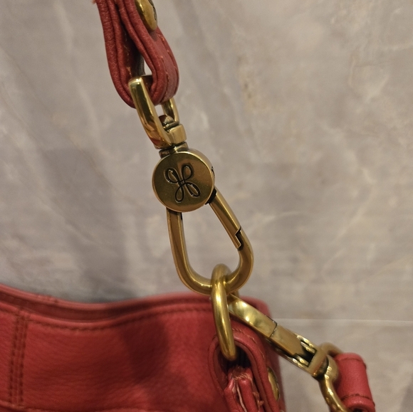HOBO Red Leather Shoulder Bag. Lightly Used. - Picture 3 of 10
